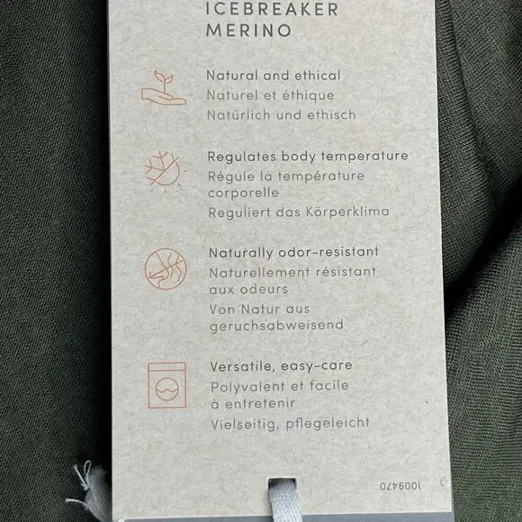 Icebreaker Merino 200 Oasis Long Sleeve Half Zip Base Layer Top size Small New - Picture 11 of 16